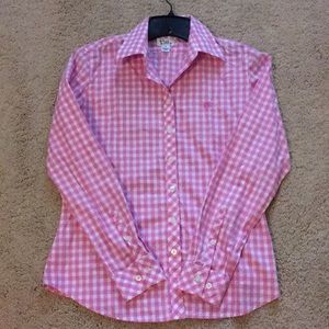 Lilly pink gingham button down